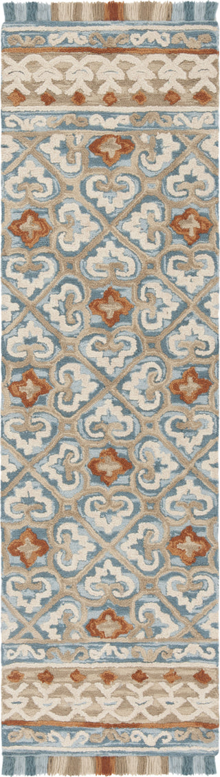 Safavieh Blossom 420 Ivory/Blue Area Rug Runner