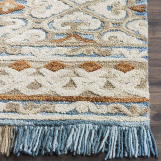 Safavieh Blossom 420 Ivory/Blue Area Rug Detail