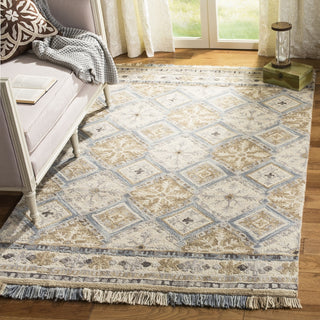 Safavieh Blossom 421 Beige/Light Blue Area Rug Room Scene Feature