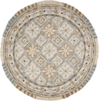 Safavieh Blossom 421 Beige/Light Blue Area Rug Round