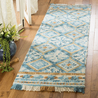 Safavieh Blossom 421 Ivory/Teal Area Rug Room Scene