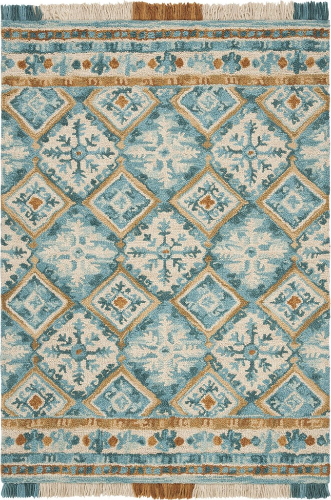 Safavieh Blossom 421 Ivory/Teal Area Rug main image