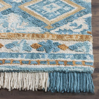 Safavieh Blossom 421 Ivory/Teal Area Rug Detail