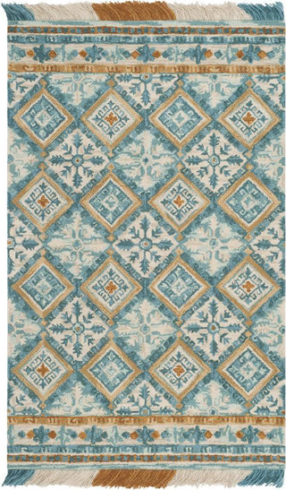 Safavieh Blossom 421 Ivory/Teal Area Rug Main