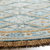 Safavieh Blossom 421 Ivory/Teal Area Rug Detail