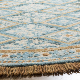 Safavieh Blossom 421 Ivory/Teal Area Rug Detail