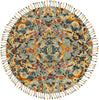 Safavieh Blossom 452 Blue/Multi Area Rug Round