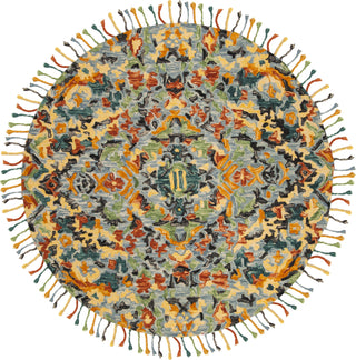 Safavieh Blossom 452 Blue/Multi Area Rug Round