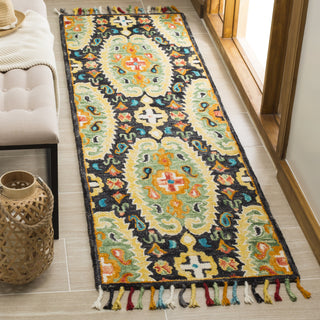 Safavieh Blossom 454 Charcoal/Gold Area Rug Room Scene