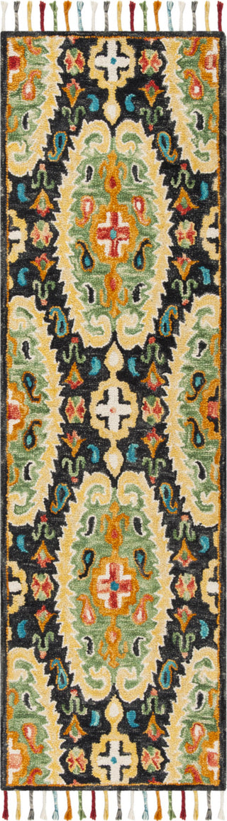 Safavieh Blossom 454 Charcoal/Gold Area Rug Runner