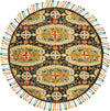 Safavieh Blossom 454 Charcoal/Gold Area Rug Round