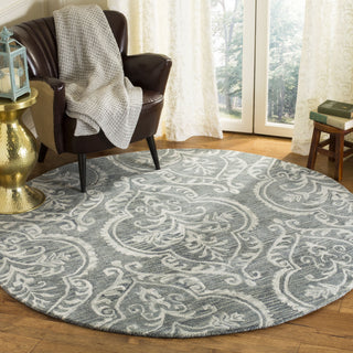 Safavieh Blossom 603 Blue/Sage Area Rug Room Scene Feature