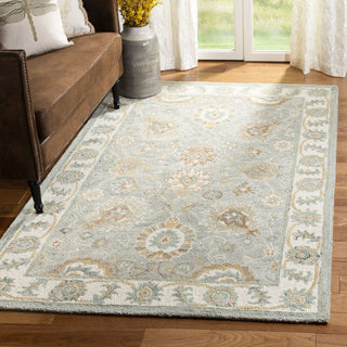 Safavieh Blossom 702 Aqua/Ivory Area Rug Room Scene Feature