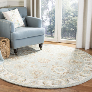 Safavieh Blossom 702 Aqua/Ivory Area Rug Room Scene