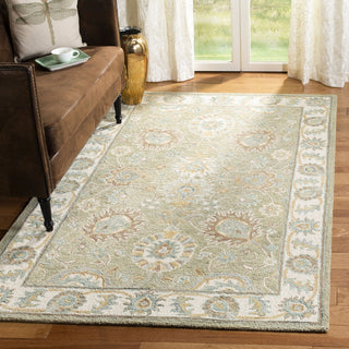 Safavieh Blossom 702 Sage/Ivory Area Rug Room Scene Feature