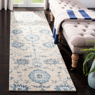 Safavieh Blossom 812 Silver/Blue Area Rug Room Scene