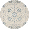 Safavieh Blossom 812 Silver/Blue Area Rug Round