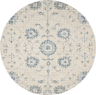 Safavieh Blossom 812 Silver/Blue Area Rug Round