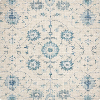 Safavieh Blossom 812 Silver/Blue Area Rug Square