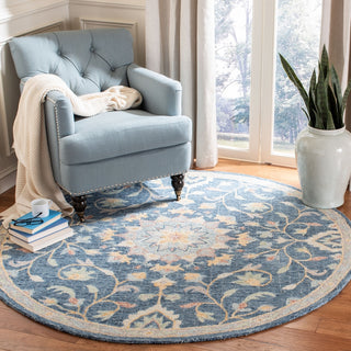 Safavieh Blossom 813 Navy/Multi Area Rug Room Scene Feature