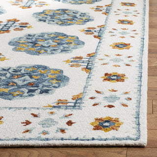 Safavieh Blossom 901 Blue/Ivory Area Rug Detail