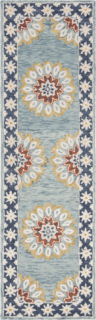 Safavieh Blossom 902 Blue/Gold Area Rug Runner