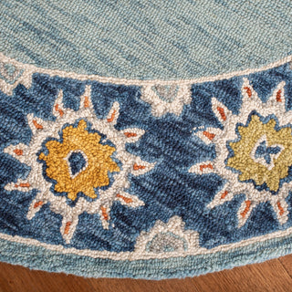 Safavieh Blossom 902 Blue/Gold Area Rug Detail