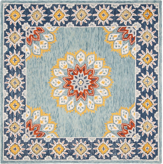 Safavieh Blossom 902 Blue/Gold Area Rug Square