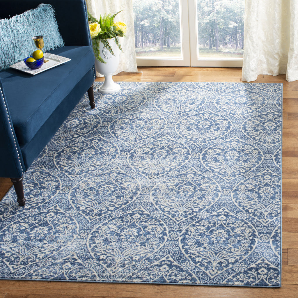 Safavieh Brentwood BNT860M Navy/Light Grey Area Rug  Feature