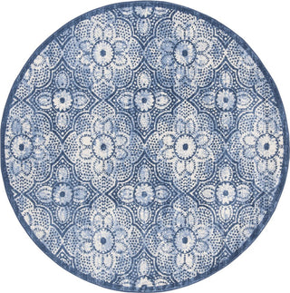 Safavieh Brentwood BNT862N Navy/Creme Area Rug Round Image