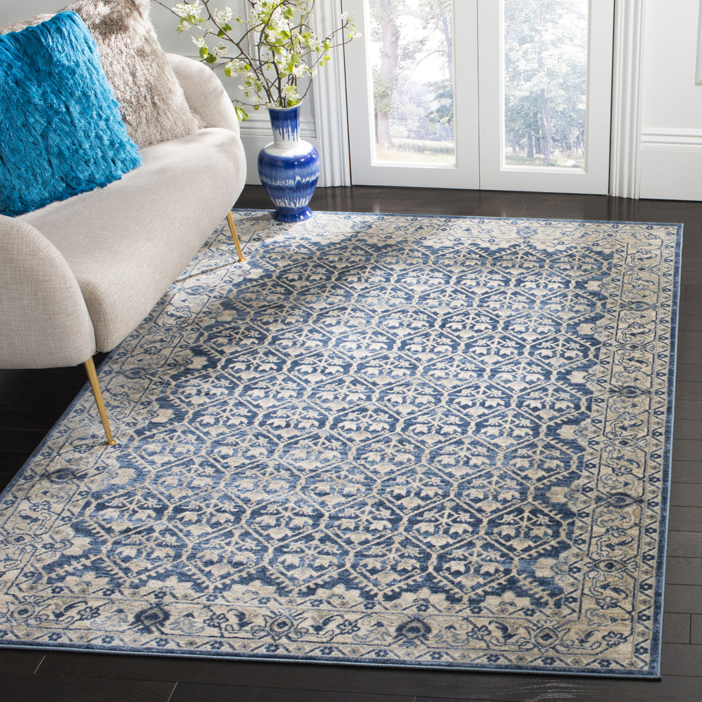 Safavieh Brentwood BNT869M Navy/Light Grey Area Rug  Feature