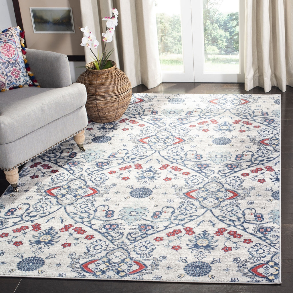 Safavieh Brentwood BNT894M Navy/Grey Area Rug Lifestyle Image Feature