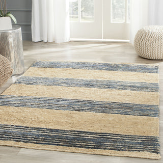 Safavieh Bohemian BOH227 Natural/Blue Area Rug Room Scene Feature