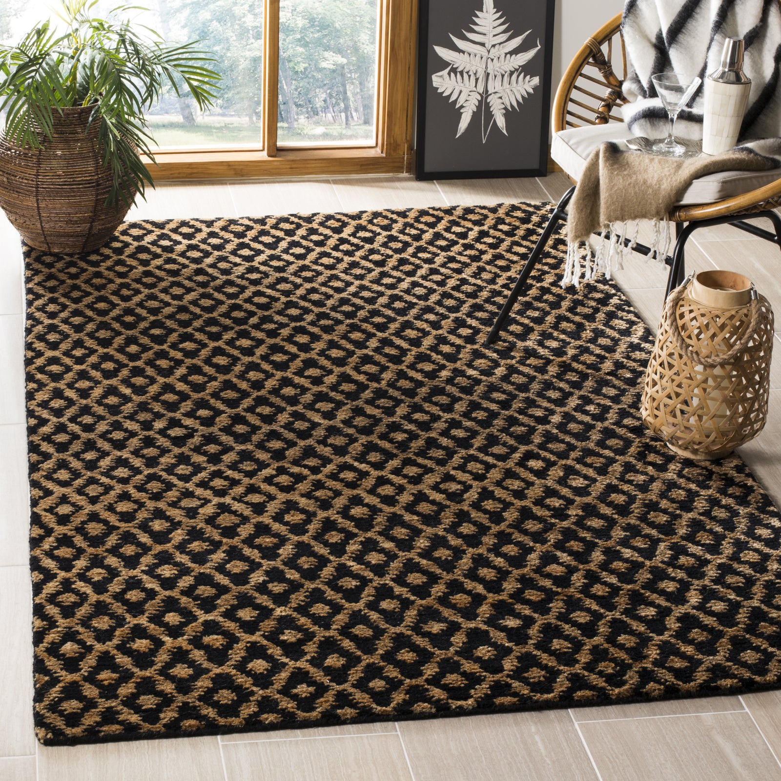 Safavieh Bohemian Boh315 Black/Gold Area Rug – Incredible Rugs and