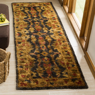 Safavieh Bohemian Boh316 Charcoal/Gold Area Rug Room Scene