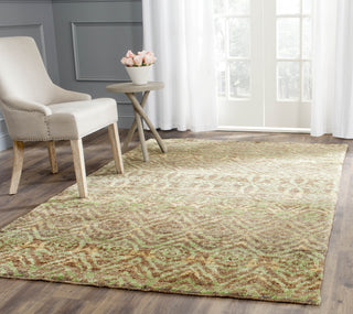 Safavieh Bohemian BOH623 Green/Brown Area Rug Room Scene