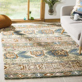 Safavieh Bohemian BOH636 Bleach/Gold Area Rug Room Scene