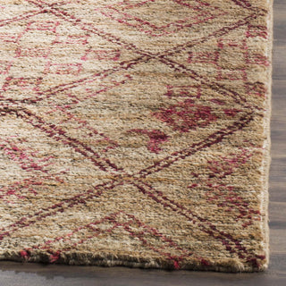 Safavieh Bohemian BOH666 Natural/Red Area Rug Detail