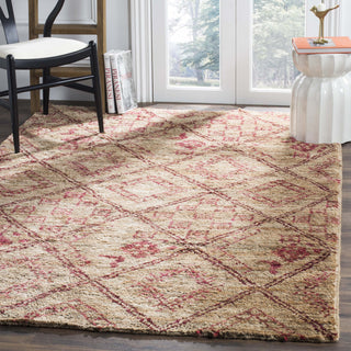 Safavieh Bohemian BOH666 Natural/Red Area Rug Room Scene