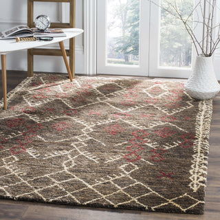 Safavieh Bohemian BOH668 Dark Brown/Multi Area Rug Room Scene