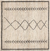 Safavieh Bohemian BOH701 Ivory/Black Area Rug 6' Square