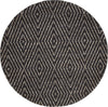 Safavieh Bohemian BOH702 Black/Ivory Area Rug 6' Round