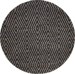 Safavieh Bohemian BOH702 Black/Ivory Area Rug 6' Round