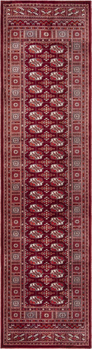 Safavieh Bokhara BOK135Q Red/Ivory Area Rug Runner Image