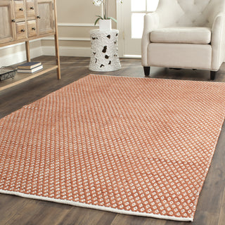 Safavieh Boston 685 Orange Area Rug Room Scene Feature