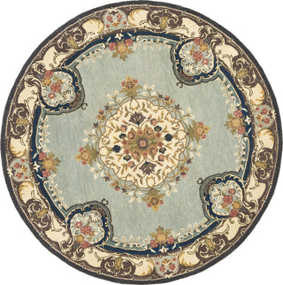 Safavieh Bergama Brg141 Light Blue/Ivory Area Rug Round