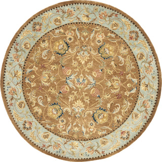 Safavieh Bergama Brg161 Brown/Blue Area Rug Round