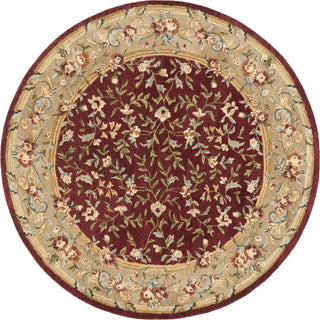 Safavieh Bergama Brg164 Red/Dark Beig Area Rug Round