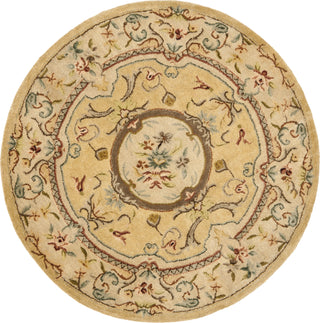 Safavieh Bergama Brg168 Light Gold/Beige Area Rug Round