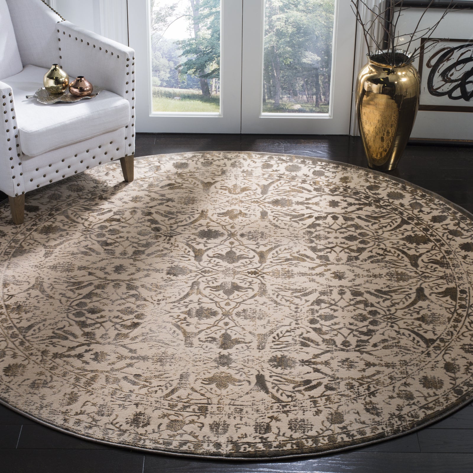 Safavieh Brilliance BRL502D Cream/Bronze Area Rug – Incredible Rugs and ...